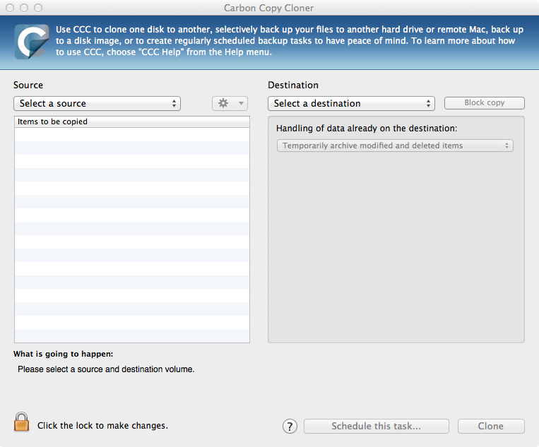 carbon copy cloner migration assistant