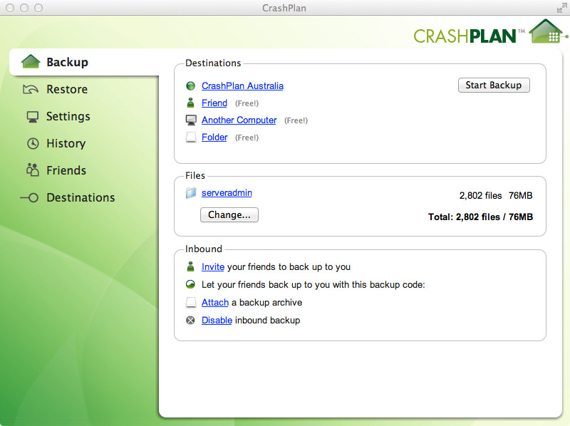 crashplan for sb